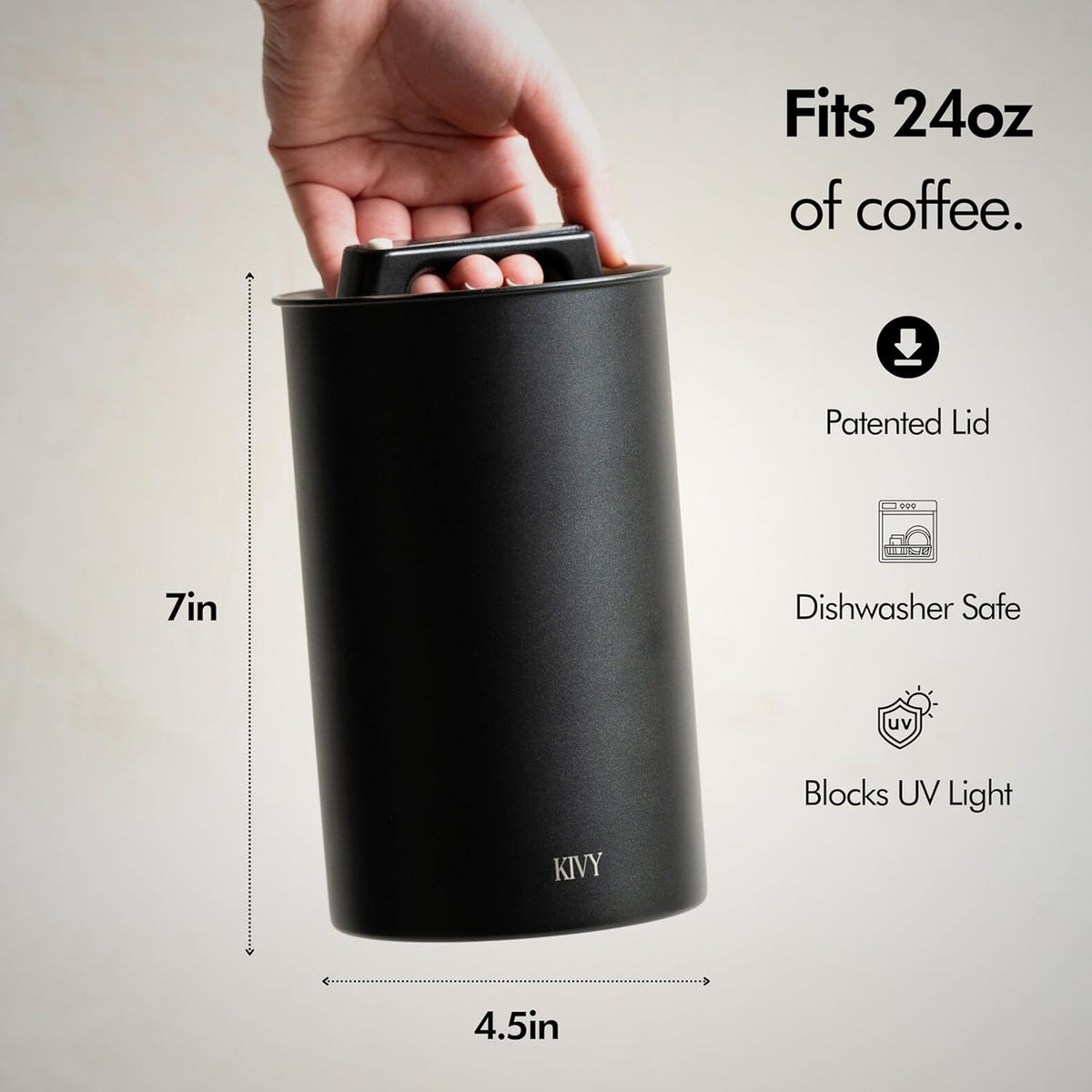 KIVY Vacuum Coffee Canister