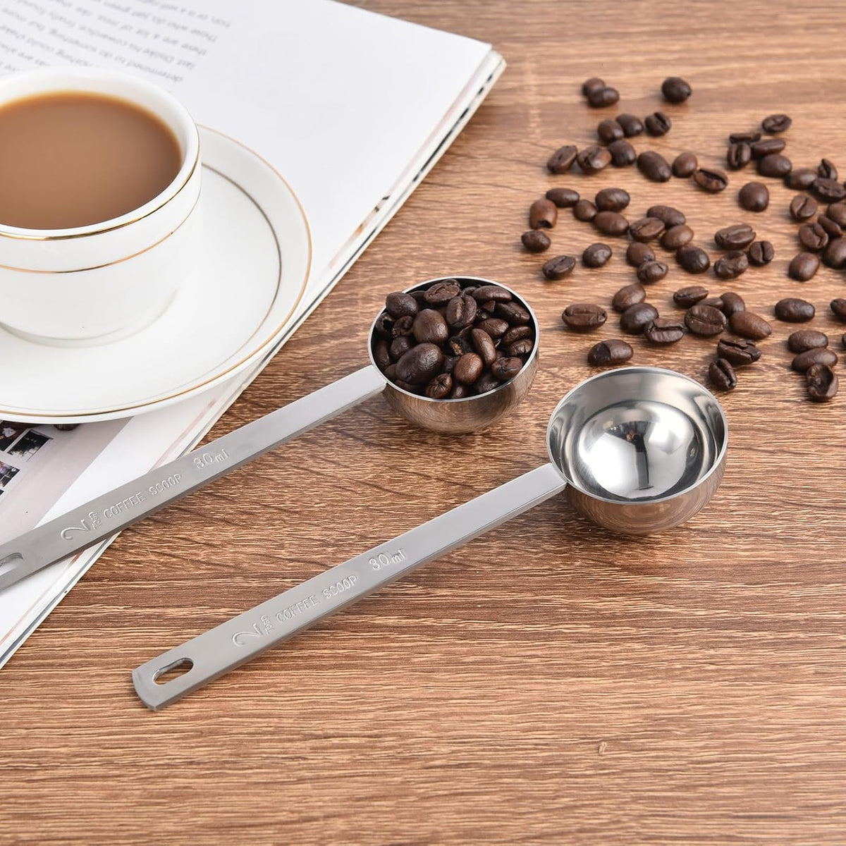 Coffee Scoop 2 Tablespoon Stainless Steel