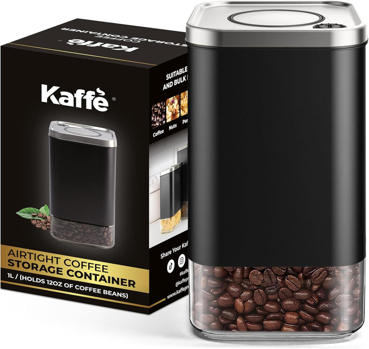 KAFF Glass Coffee Canister