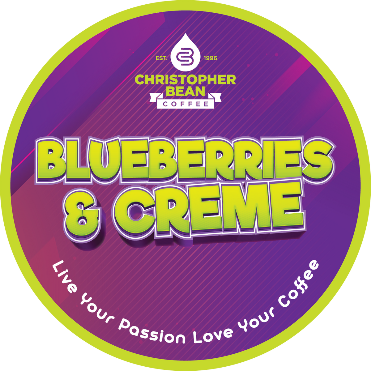 Blueberries & Creme Single Cup Decaf