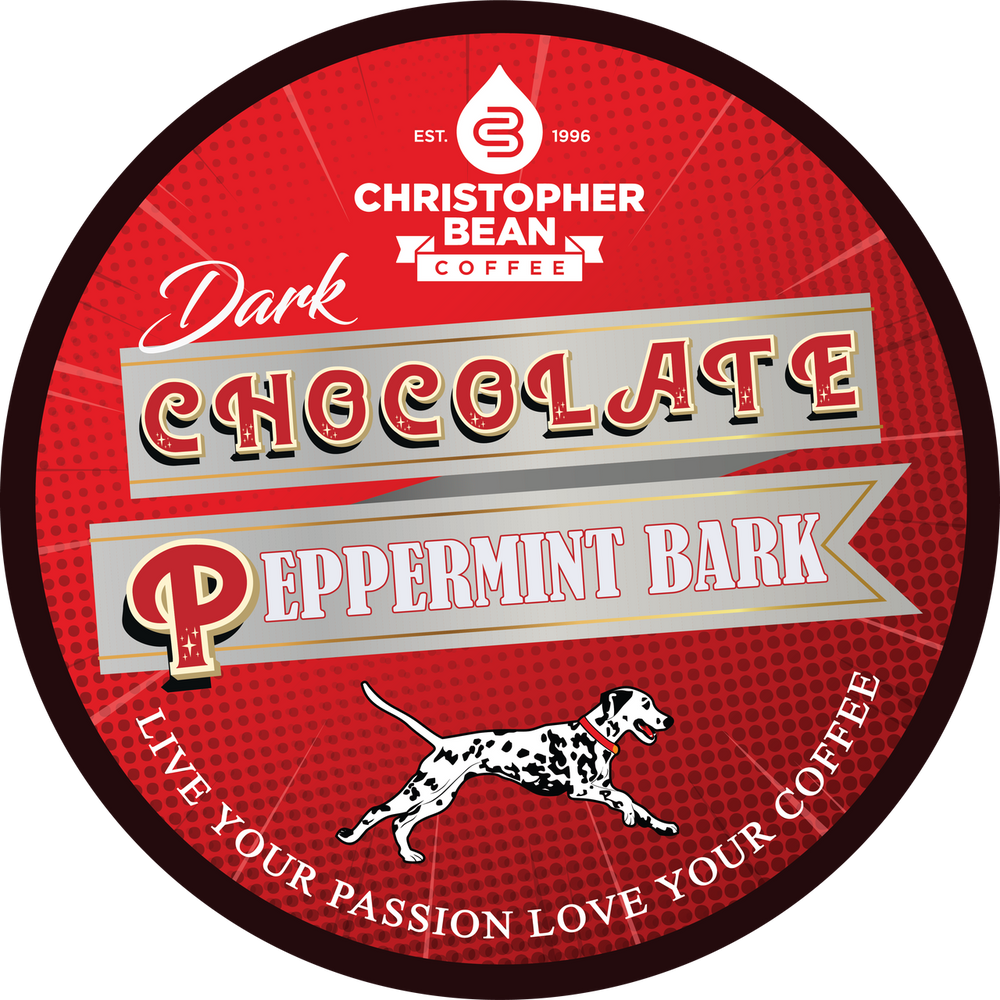 Dark Chocolate Peppermint Bark Single Cup Coffee Decaf