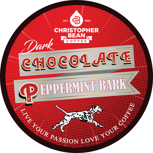 Dark Chocolate Peppermint Bark Single Cup Coffee Decaf