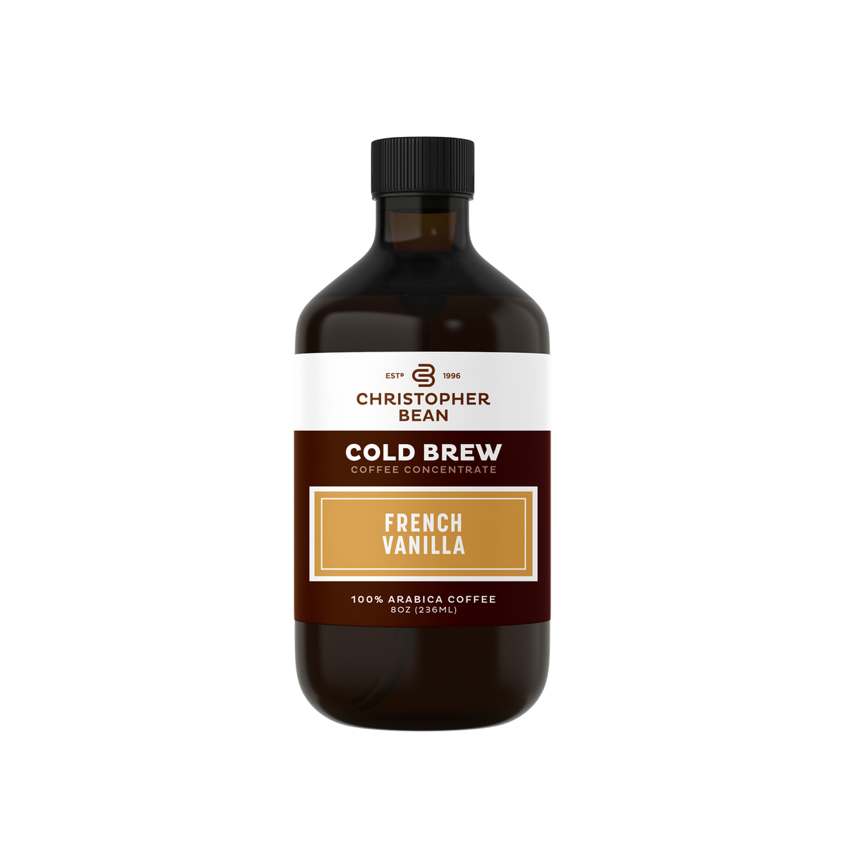 French Vanilla Cold Brew Iced Coffee or Hot Coffee Concentrate Bottle