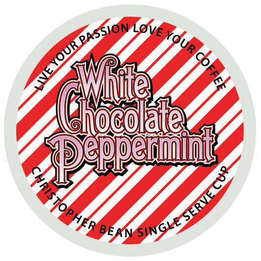 White Chocolate Peppermint Bark Single Cup